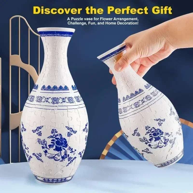 Build & Bloom Puzzle Vase