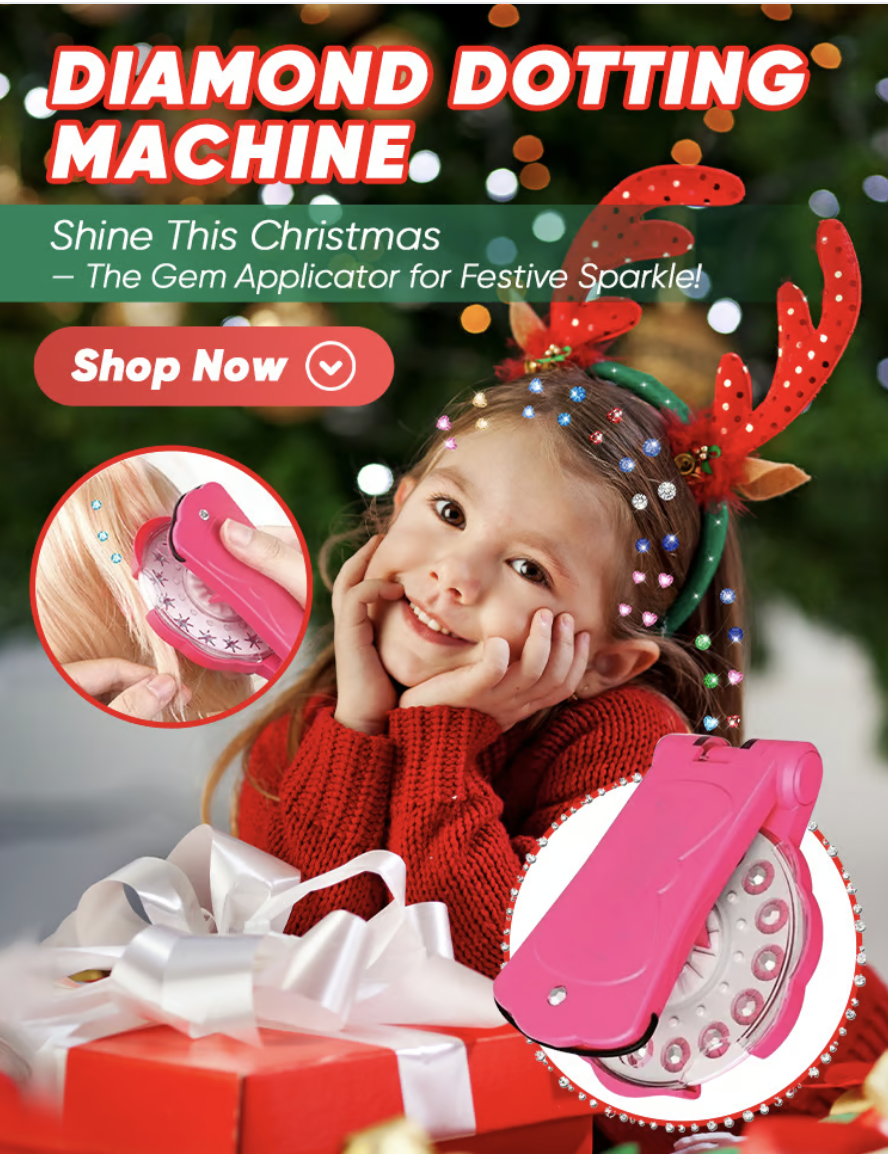 Sparkle Gem Hair Styler & 75 Rhinestones