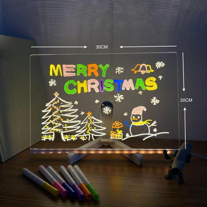 🔥 Last Day Sale Price | 🎄 LED Drawing Board (7-Color Glow)
