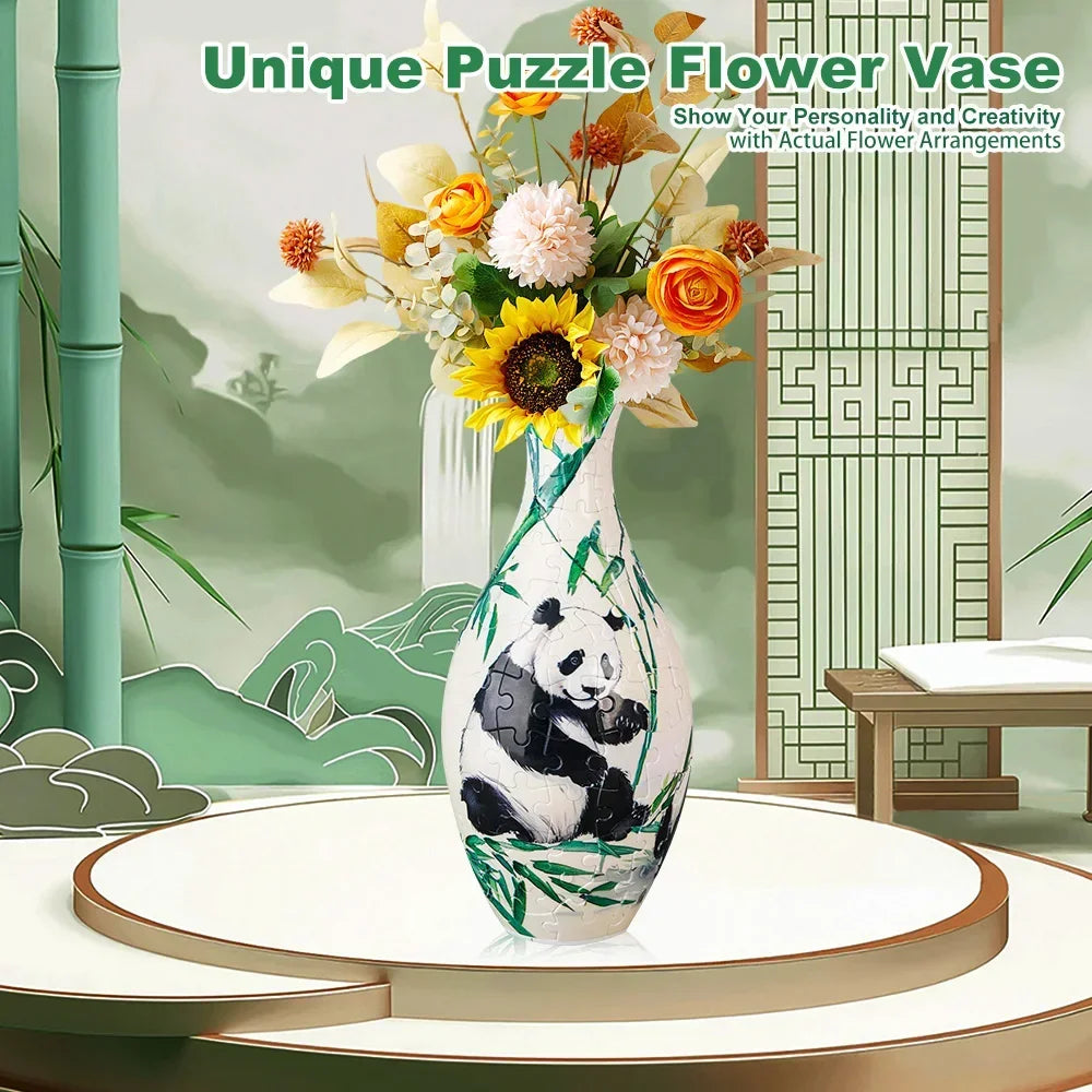 Build & Bloom Puzzle Vase