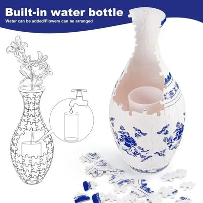 Build & Bloom Puzzle Vase