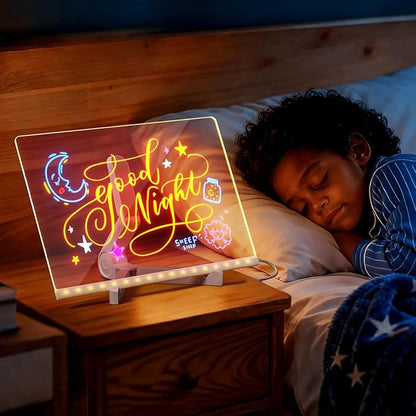🔥 Last Day Sale Price | 🎄 LED Drawing Board (7-Color Glow)