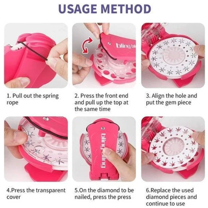 Sparkle Gem Hair Styler & 75 Rhinestones