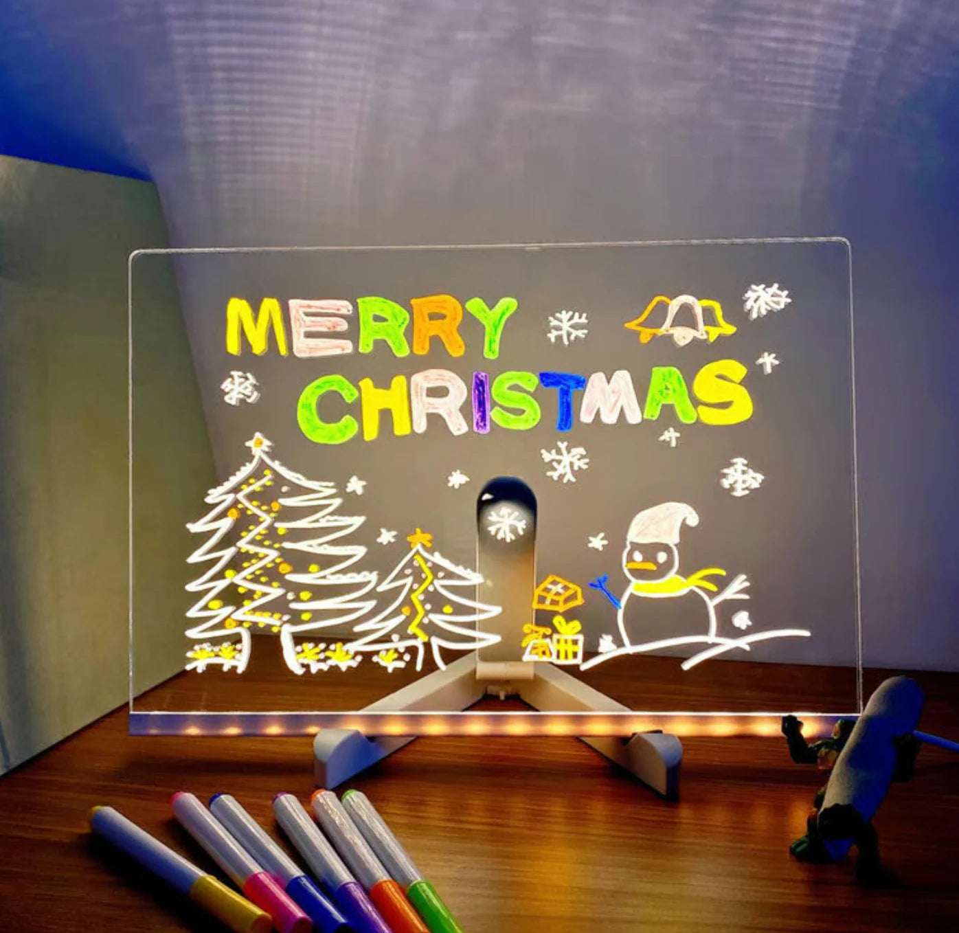 🔥 Last Day Sale Price | 🎄 LED Drawing Board (7-Color Glow)